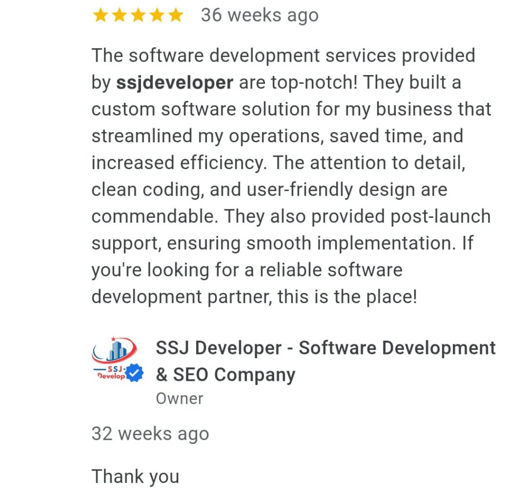 SSJ Developer Case Study
