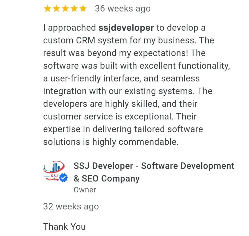 SSJ Developer Case Study