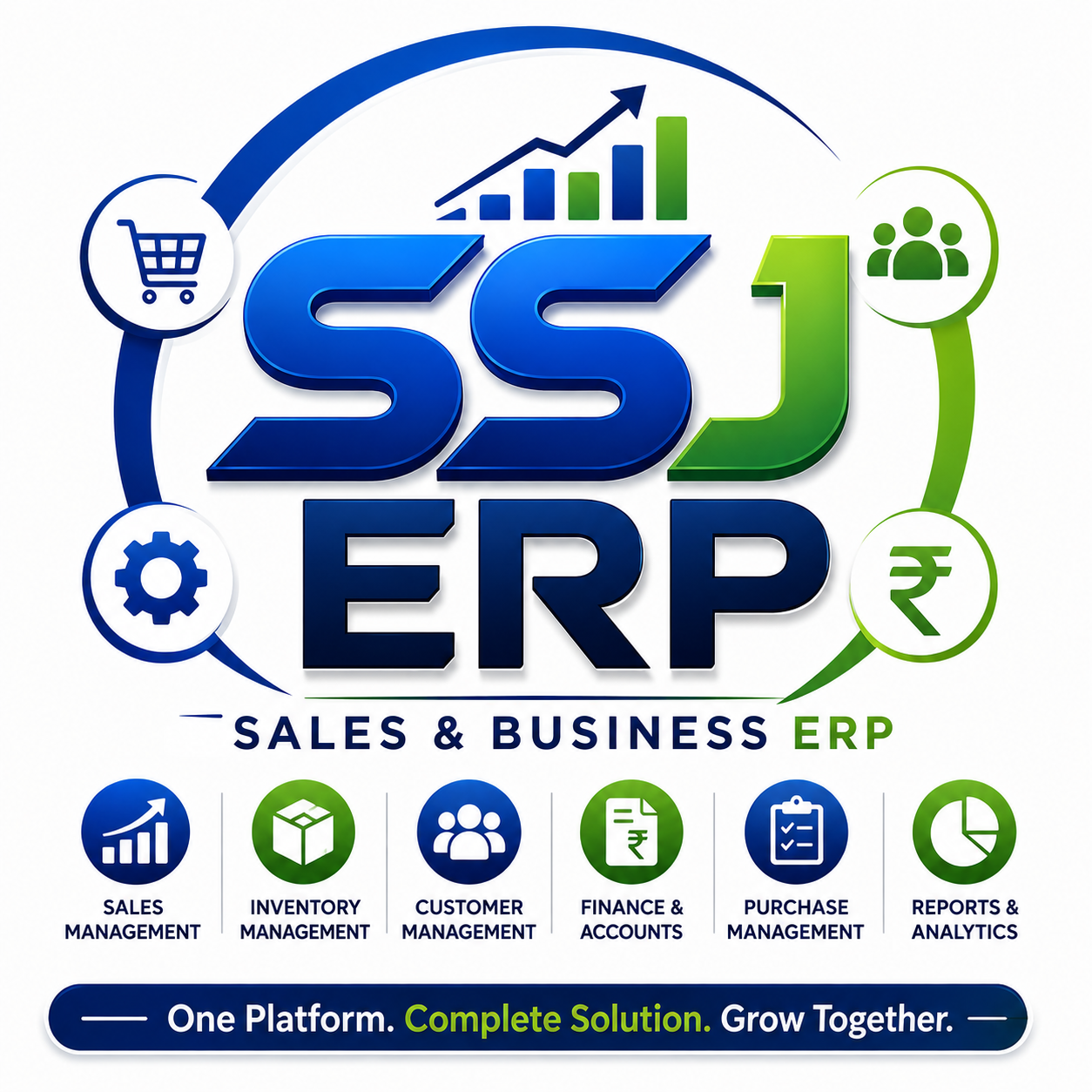 SSJ ERP AI Dashboard and Reports
