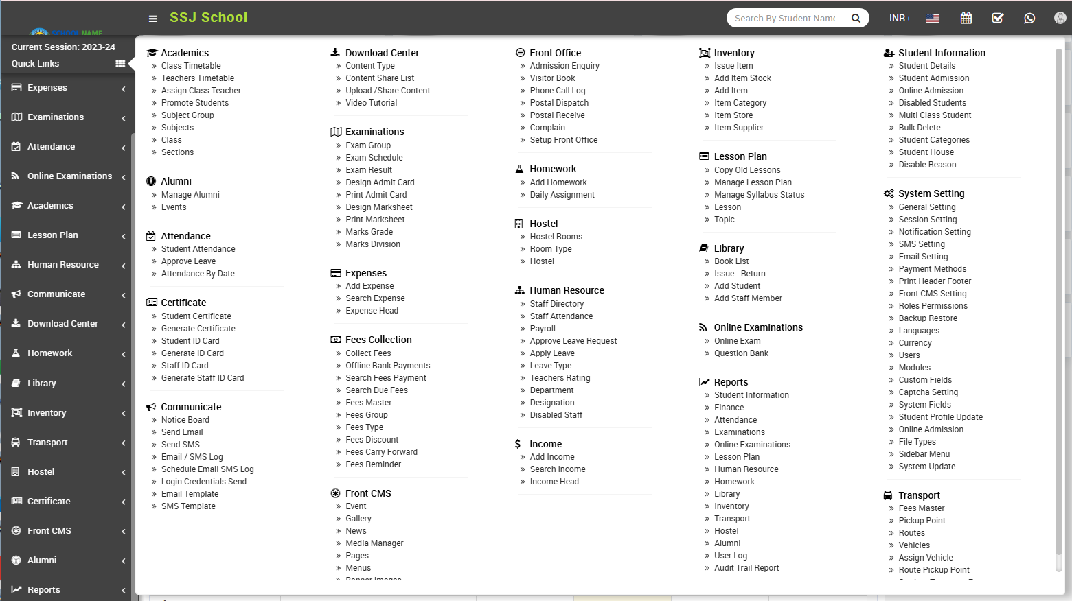 SSJ School Staff Calendar and Role Overview