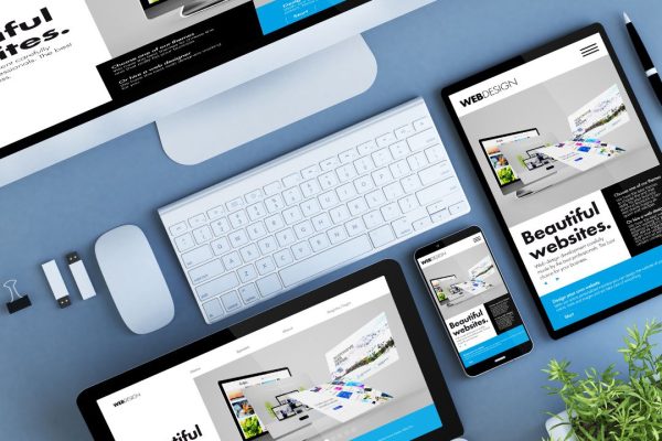 Responsive web development interface Responsive web development interface